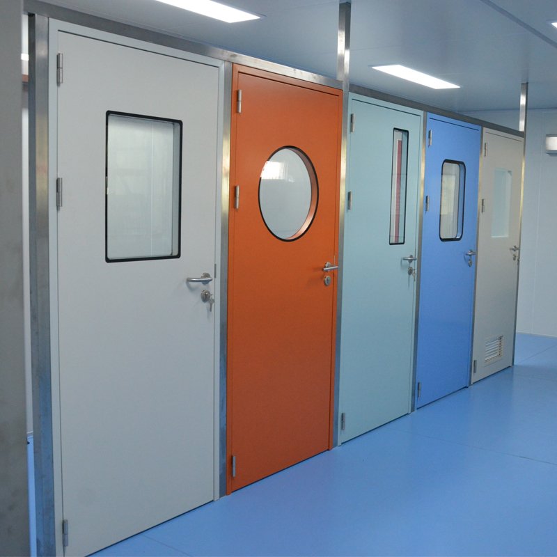 Image of a seamless, hygienic cleanroom door