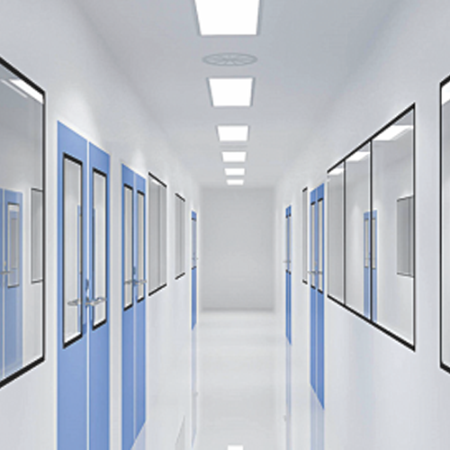 Image of a specialized, hermetically sealed sliding door for an operating theatre